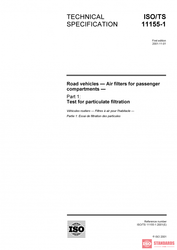 ISO/TS 11155-1:2001 PDF
