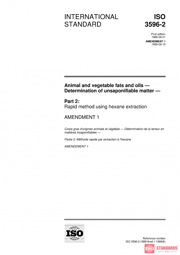 ISO 3596-2:1988/Amd 1:1999 PDF