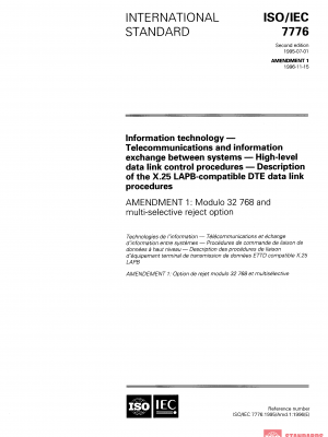 ISO/IEC 7776:1995/AMD1:1996 PDF