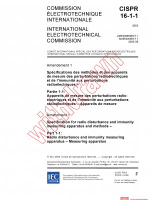 CISPR 16-1-1:2003/AMD1:2005 PDF