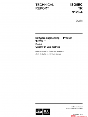 ISO/IEC TR 9126-4:2004 PDF