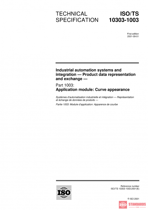 ISO/TS 10303-1003:2001 PDF