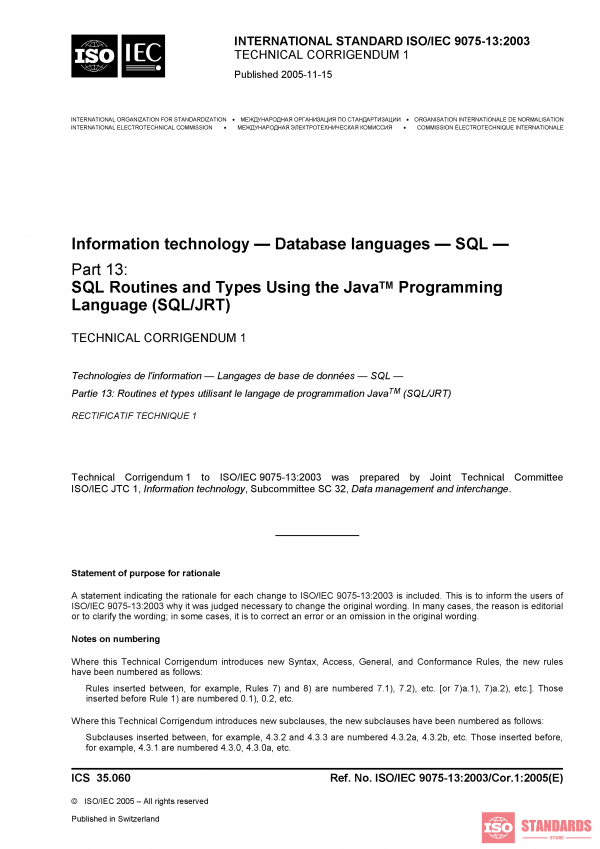 ISO/IEC 9075-13:2003/Cor 1:2005 PDF