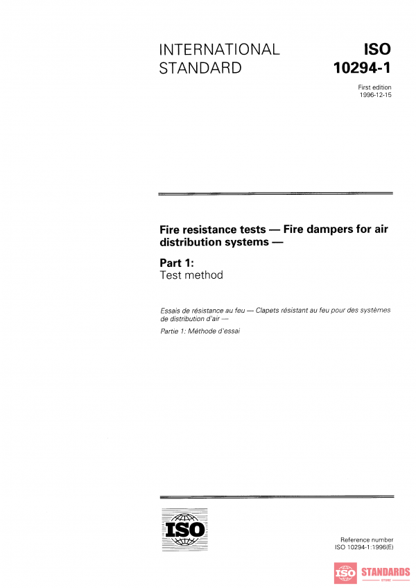 ISO 10294-1:1996 PDF