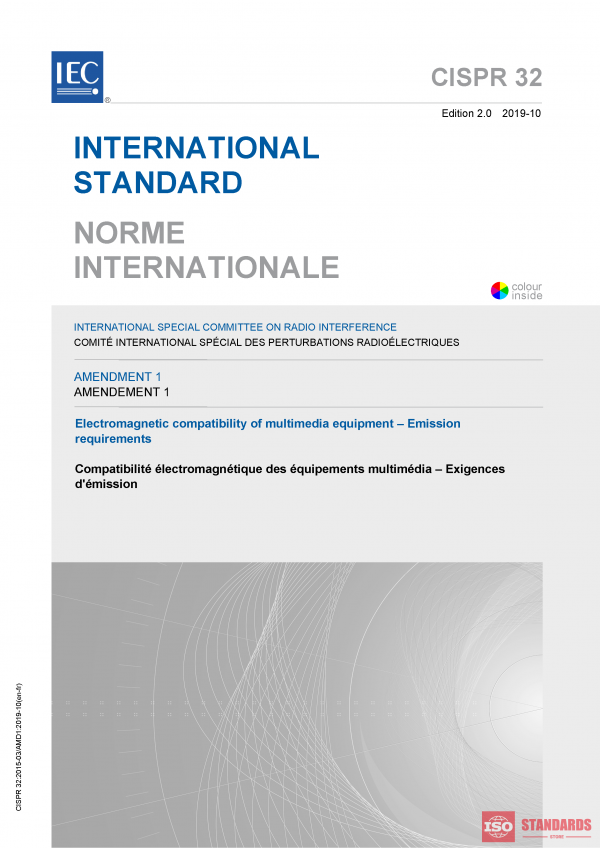CISPR 32:2015/AMD1:2019 PDF