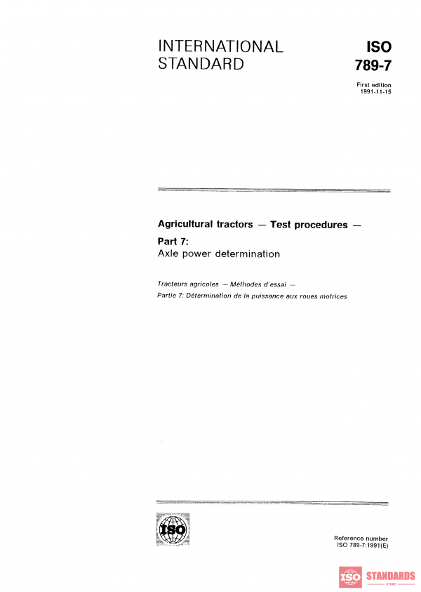 ISO 789-7:1991 PDF