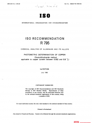 ISO/R 795:1968 PDF