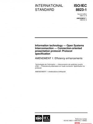 ISO/IEC 8823-1:1994/AMD1:1998 PDF