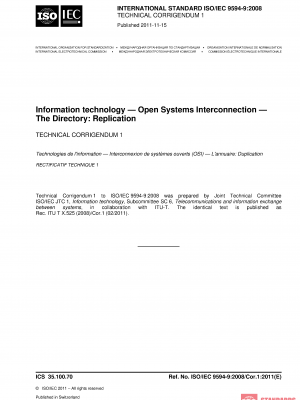 ISO/IEC 9594-9:2008/Cor 1:2011 PDF