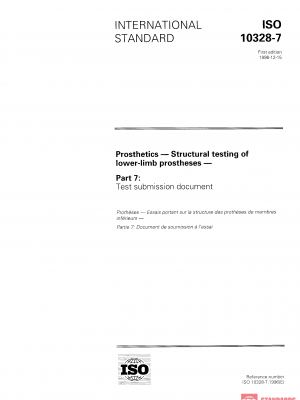 ISO 10328-7:1996 PDF