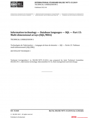 ISO/IEC 9075-15:2019/COR1:2022 PDF