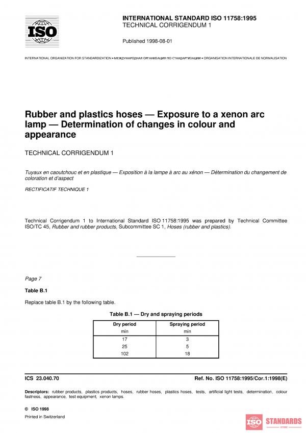 ISO 11758:1995/Cor 1:1998 PDF