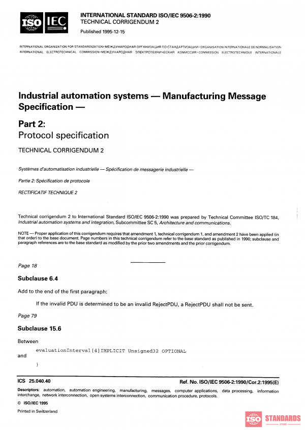 ISO/IEC 9506-2:1990/Cor 2:1995 PDF