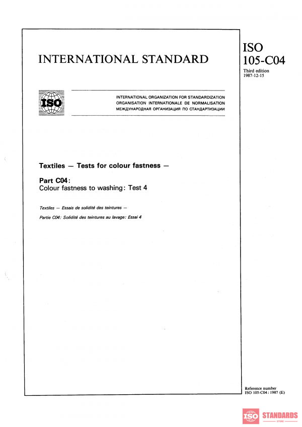 ISO 105-C04:1987 PDF