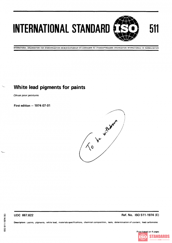 ISO 511:1974 PDF