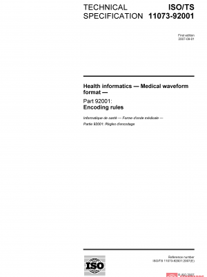 ISO/TS 11073-92001:2007 PDF