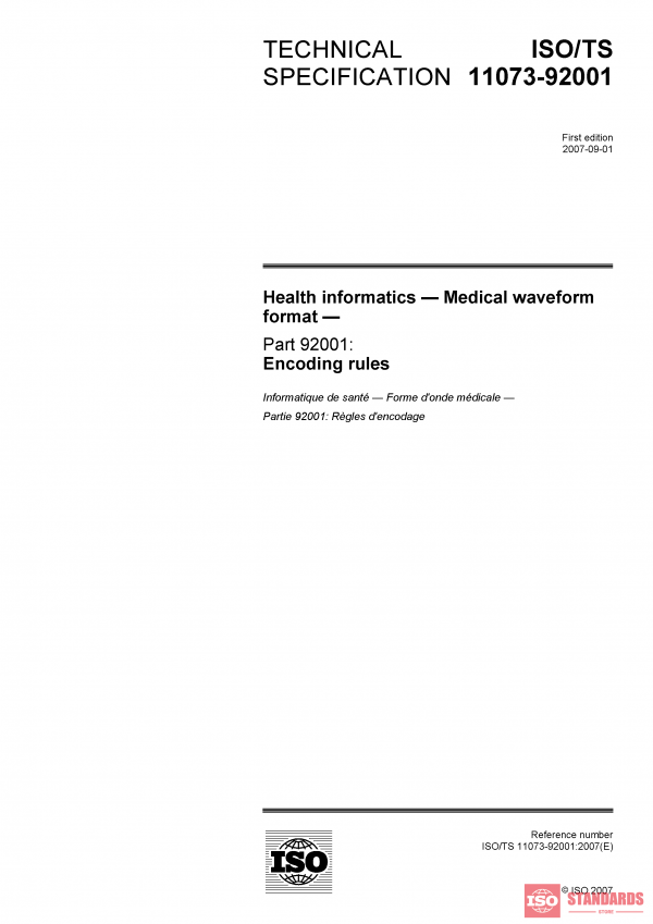 ISO/TS 11073-92001:2007 PDF