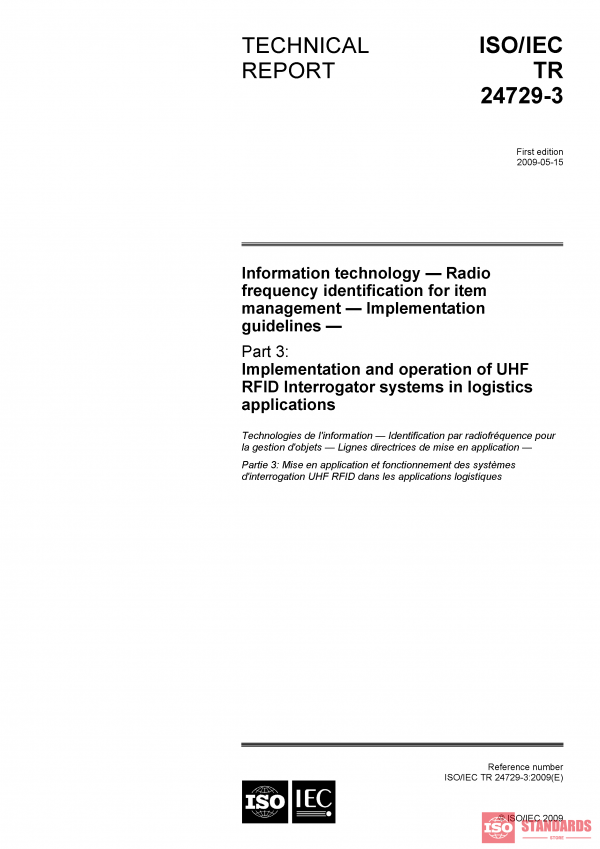 ISO/IEC TR 24729-3:2009 PDF