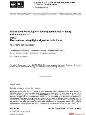 ISO/IEC 9798-3:1998/COR1:2009 PDF