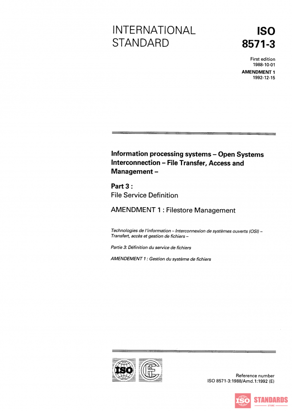 ISO 8571-3:1988/AMD1:1992 PDF