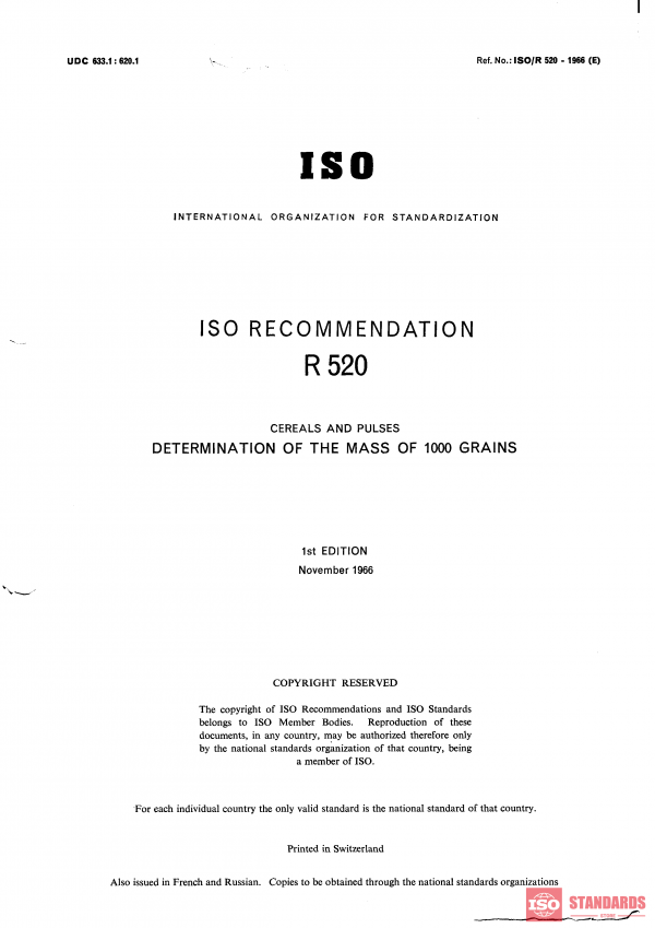 ISO/R 520:1966 PDF