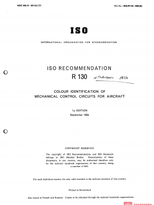 ISO/R 130:1959 PDF