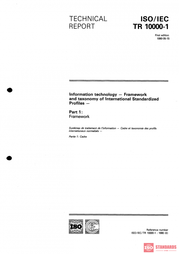 ISO/IEC TR 10000-1:1990 PDF