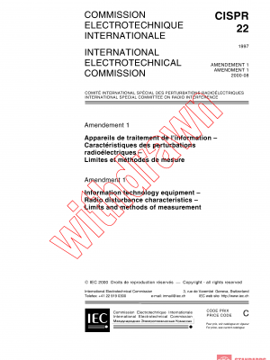 CISPR 22:1997/AMD1:2000 PDF