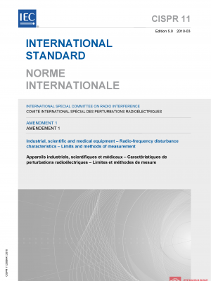 CISPR 11 am 1 ed 5.0:2010 PDF