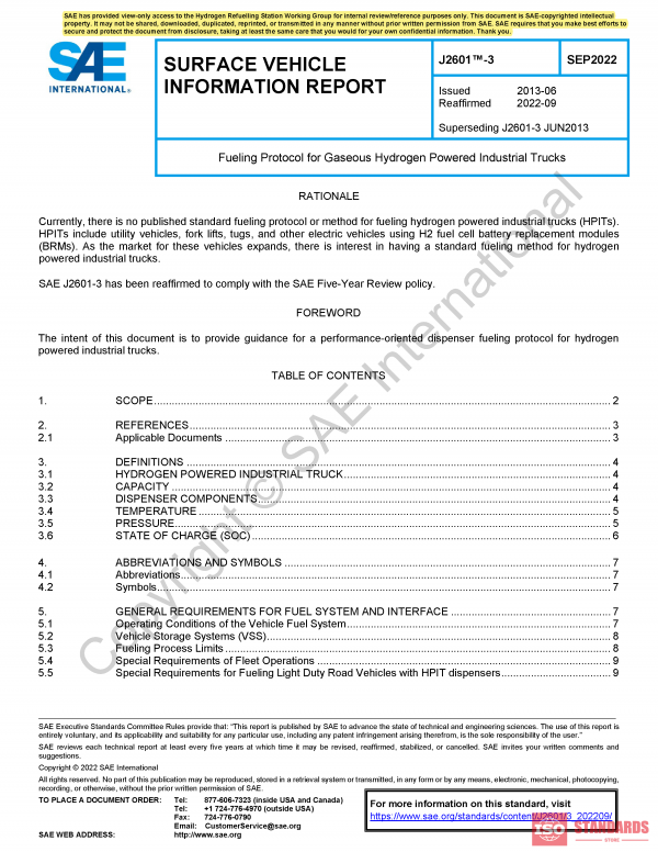 SAE 2601 3:2022 PDF