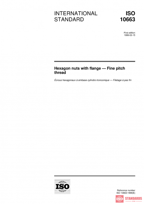 ISO 10663:1999 PDF