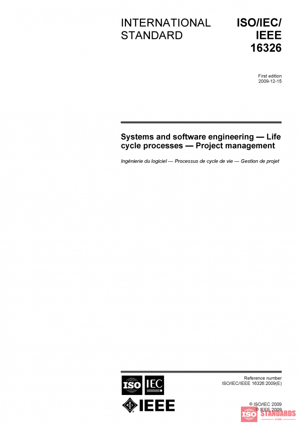 ISO/IEC/IEEE 16326:2009 PDF