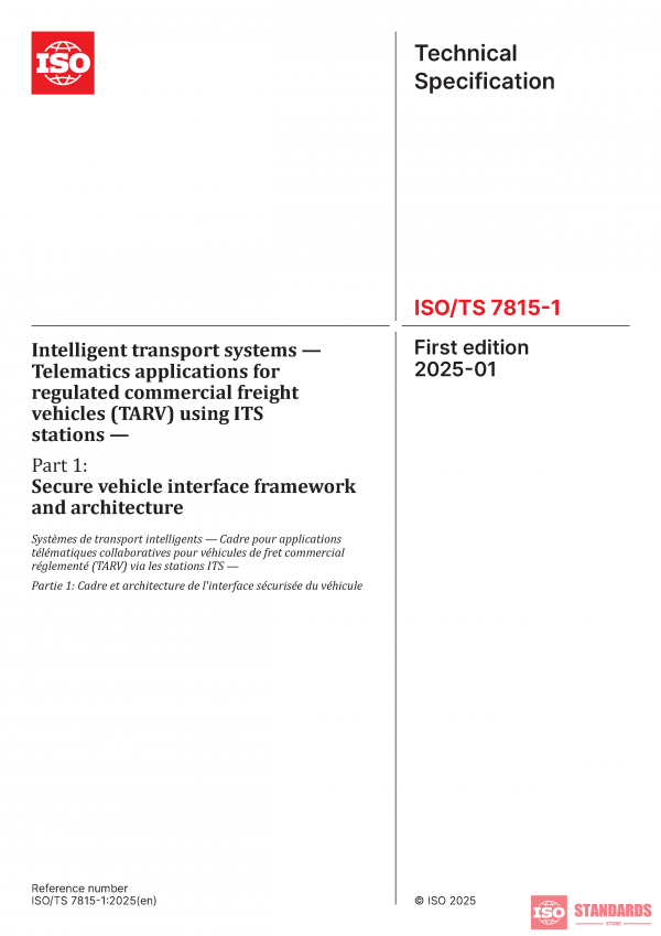 ISO/TS 7815-1:2025 PDF