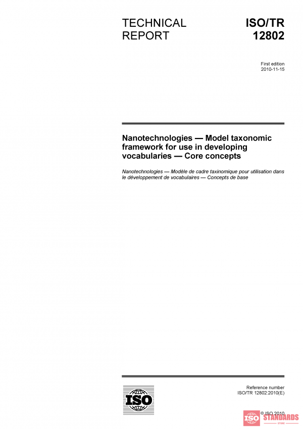 ISO TR 12802:2010 PDF