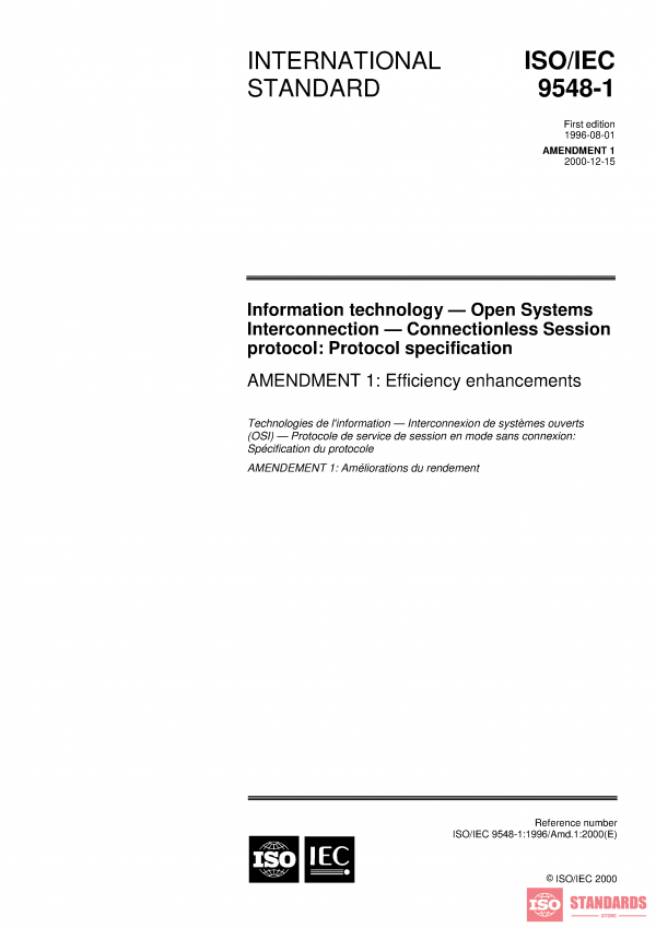 ISO/IEC 9548-1:1996/AMD1:2000 PDF