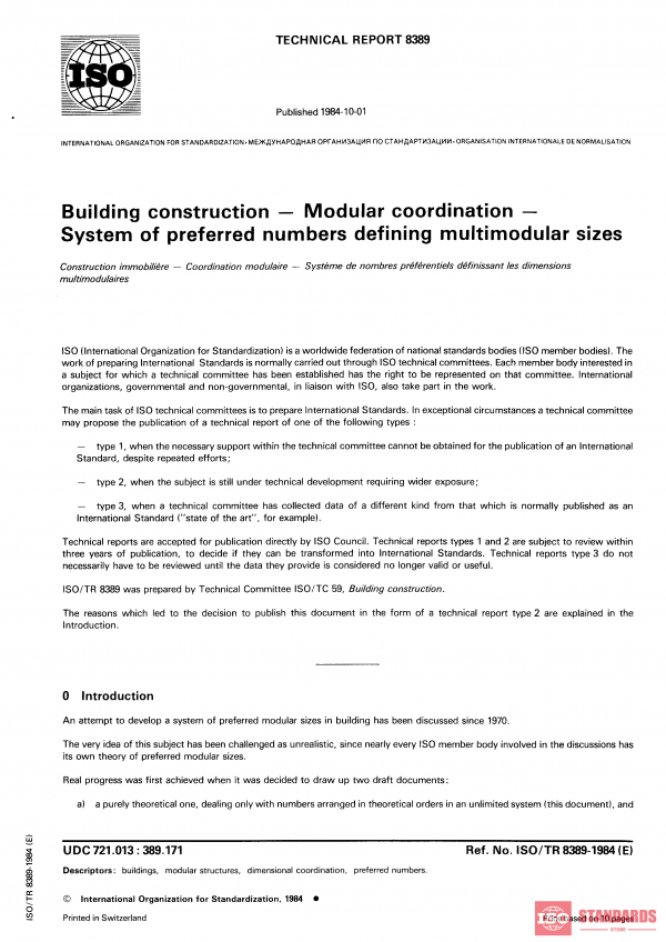 ISO/TR 8389:1984 PDF