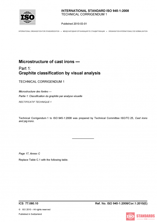 ISO 945-1:2008/Cor 1:2010 PDF