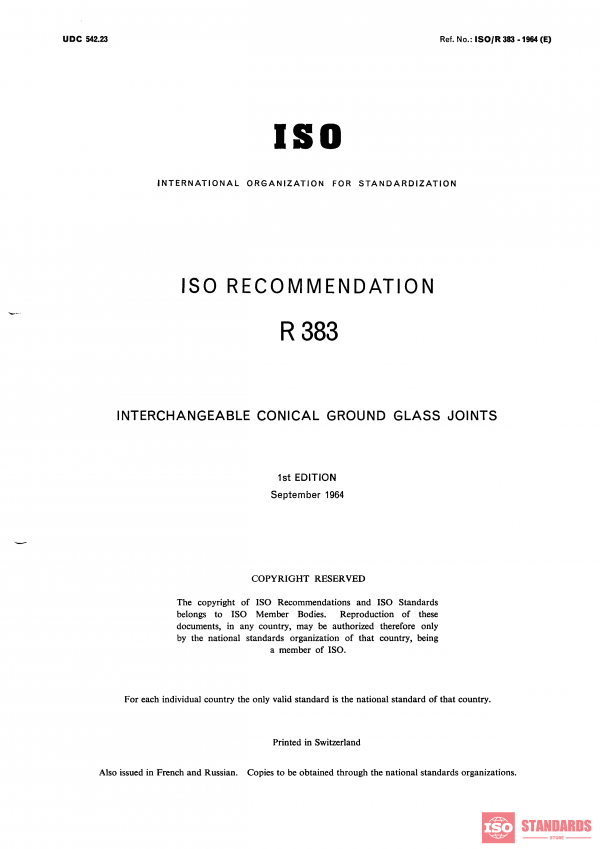 ISO/R 383:1964 PDF