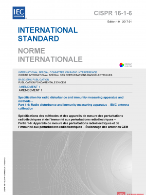 CISPR 16-1-6:2014/AMD1:2017 PDF
