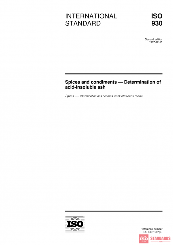 ISO 930:1997 PDF