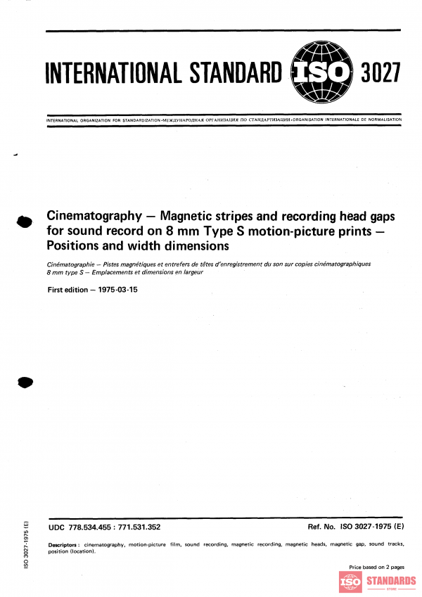 ISO 3027:1975 PDF