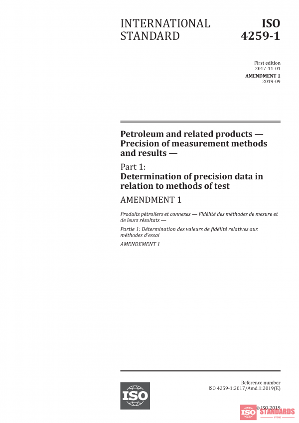 ISO 4259-1:2017/Amd 1:2019 PDF