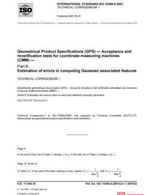 ISO 10360-6:2001/Cor 1:2007 PDF