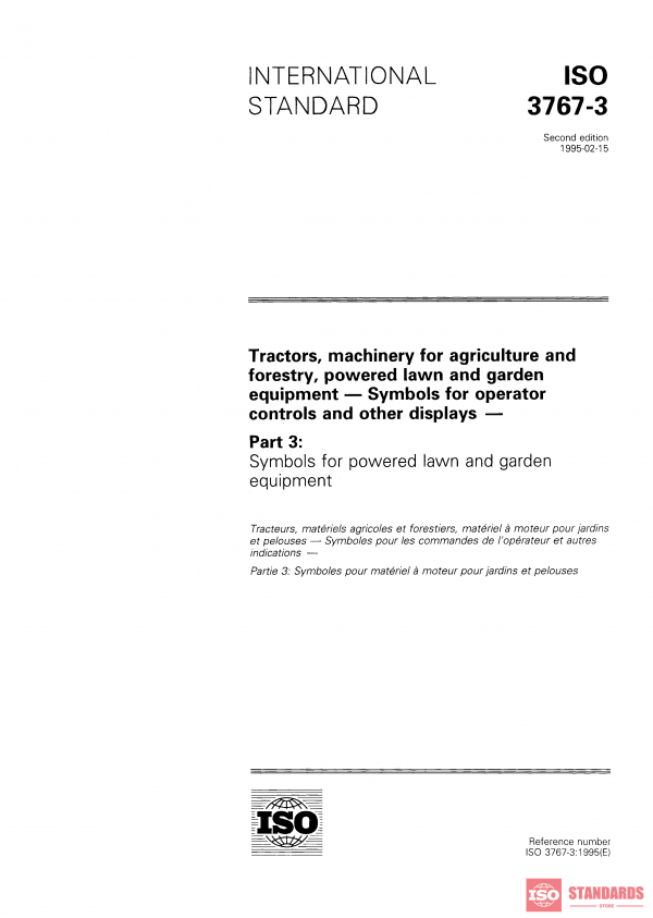 ISO 3767-3:1995 PDF