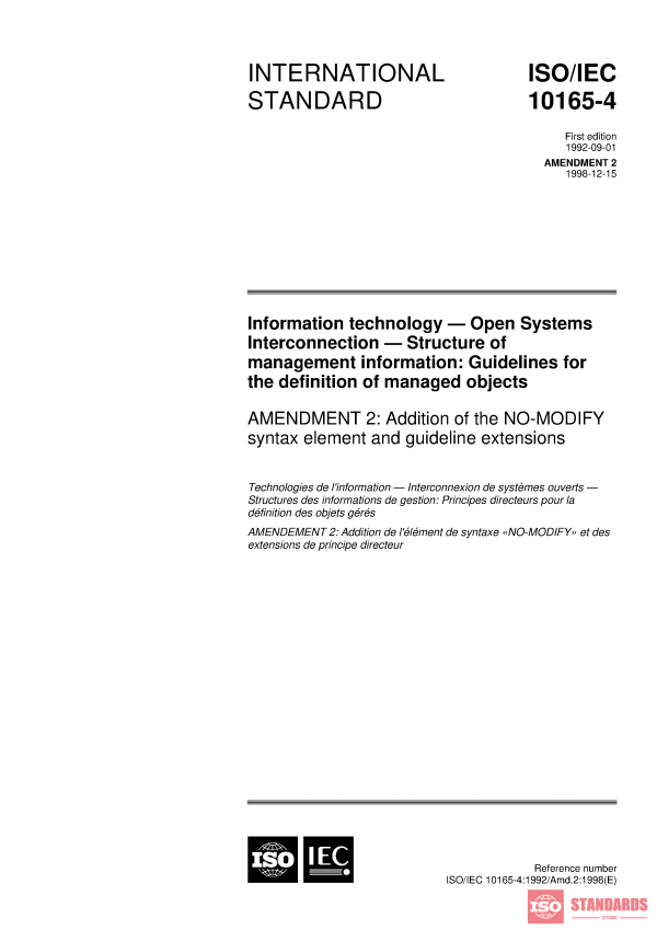 ISO/IEC 10165-4:1992/Amd 2:1998 PDF