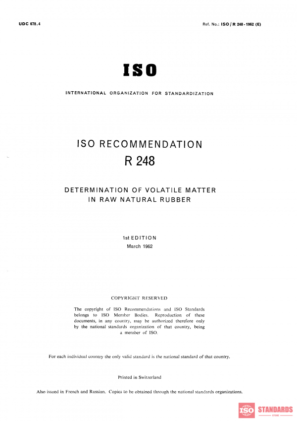 ISO/R 248:1962 PDF