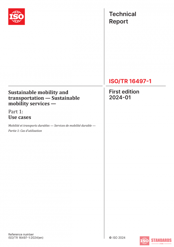 ISO/TR 16497-1:2024 PDF