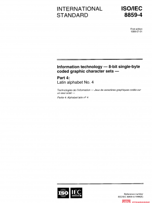 ISO/IEC 8859-4:1998 PDF