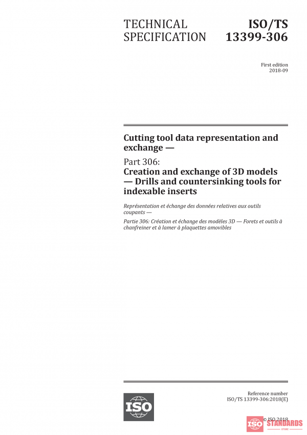 ISO/TS 13399-306:2018 PDF
