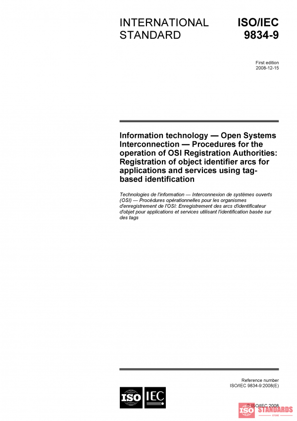 ISO/IEC 9834-9:2008 PDF